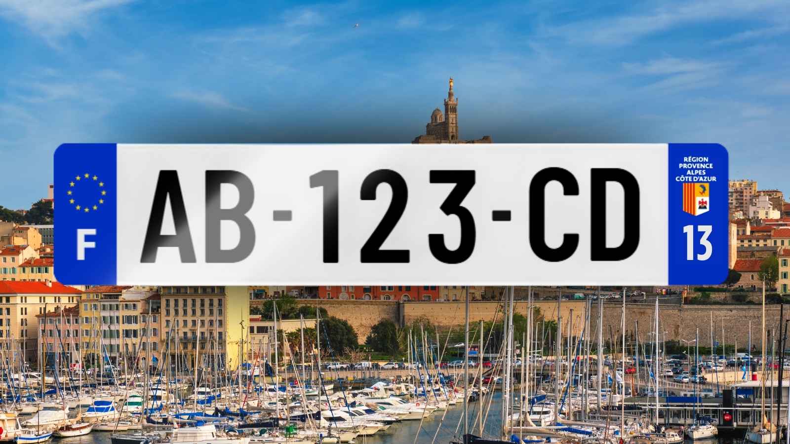 Plaque immatriculation 13