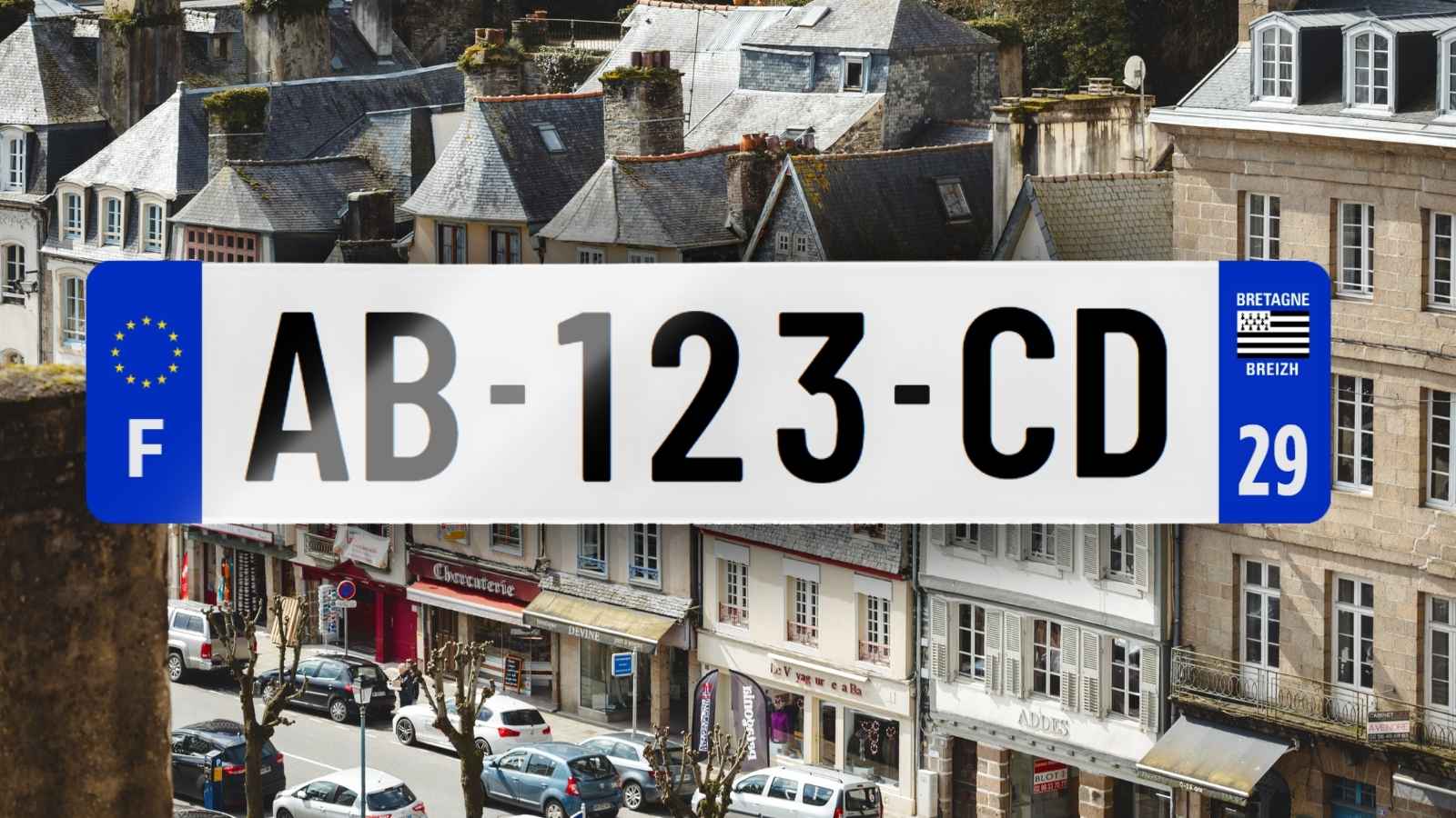 plaque immatriculation 29