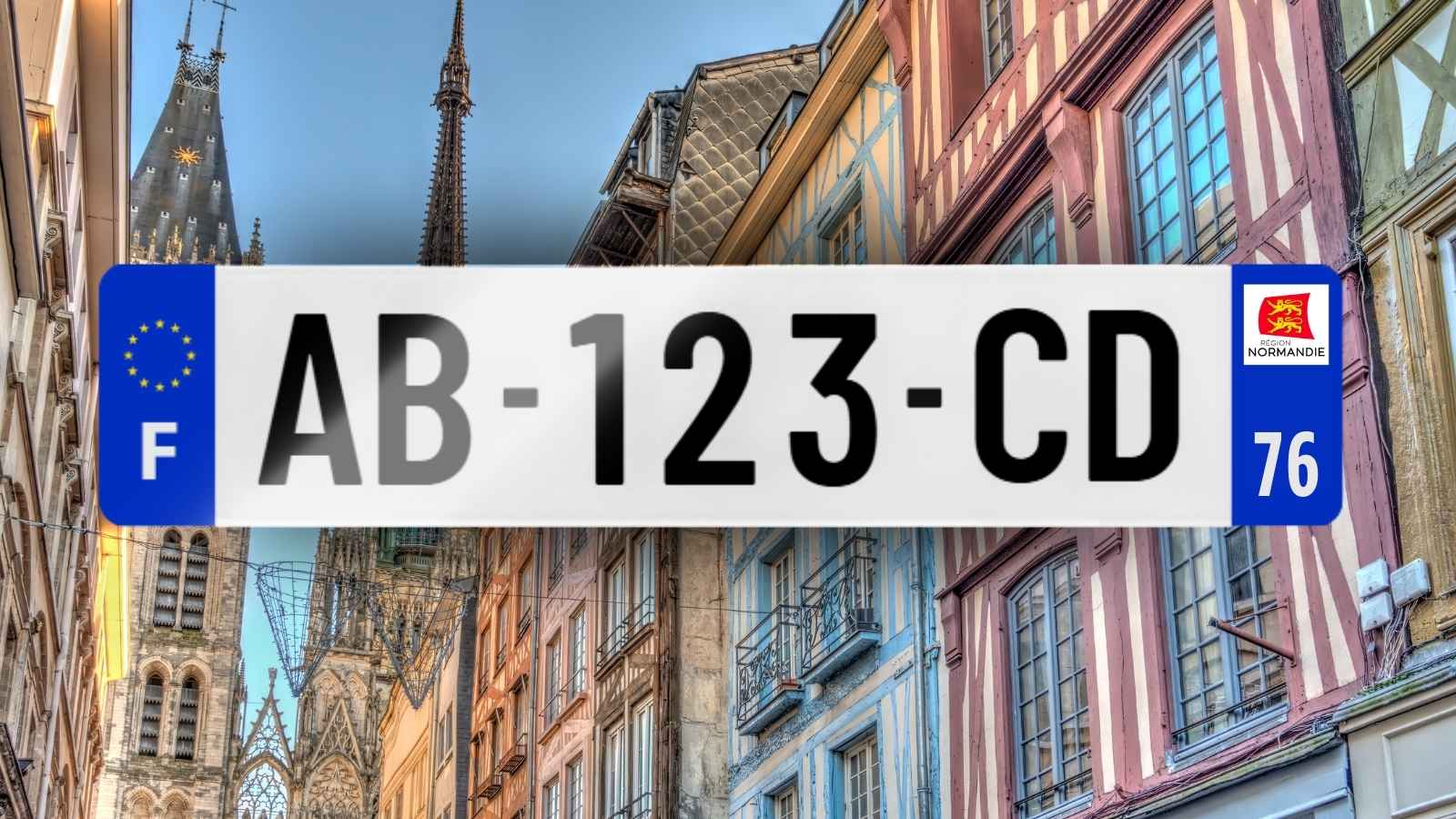 Plaque immatriculation 76