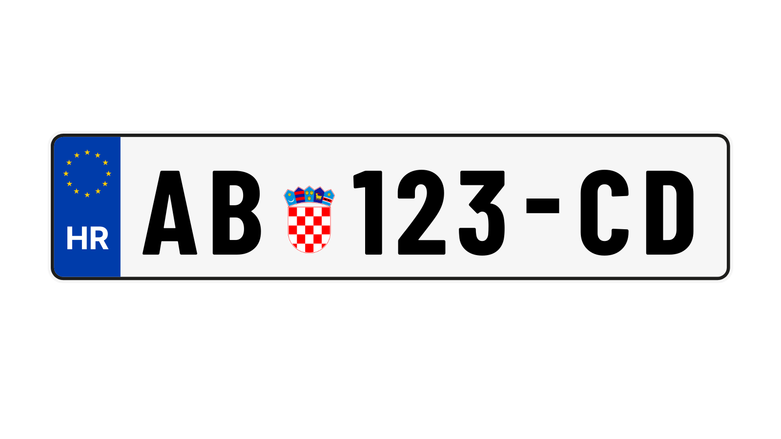 plaque immatriculation Croatie plaque immatriculation Croatie