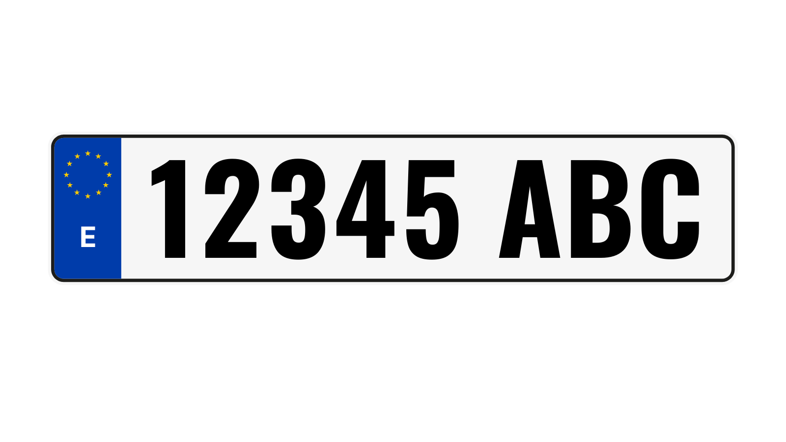 plaque immatriculation Espagne plaque immatriculation Espagne