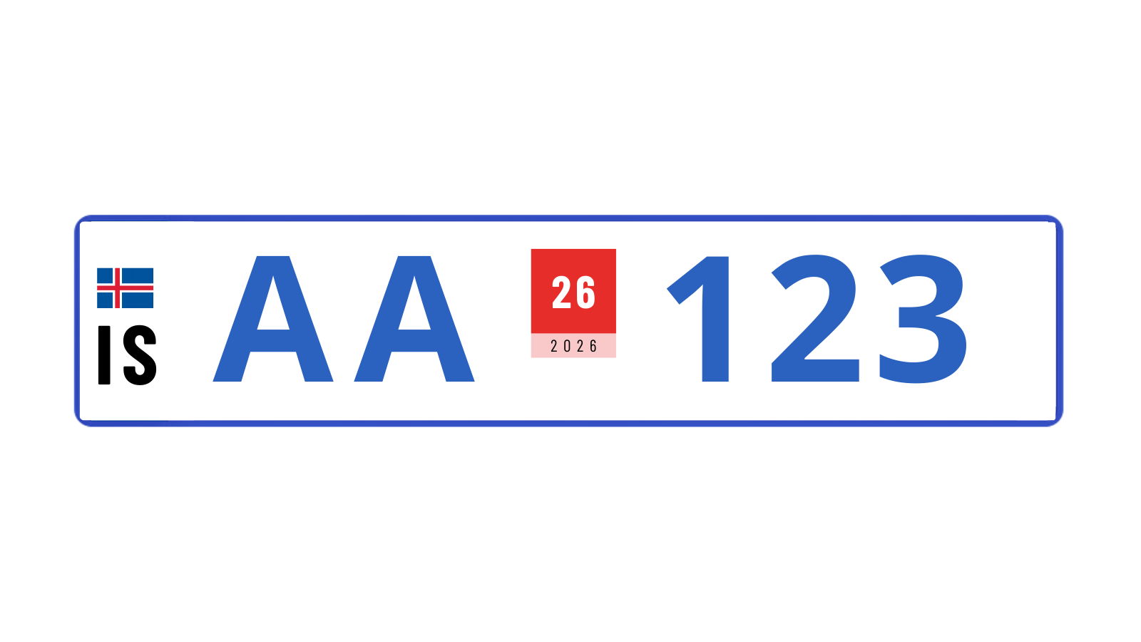 plaque immatriculation Islande plaque immatriculation Islande