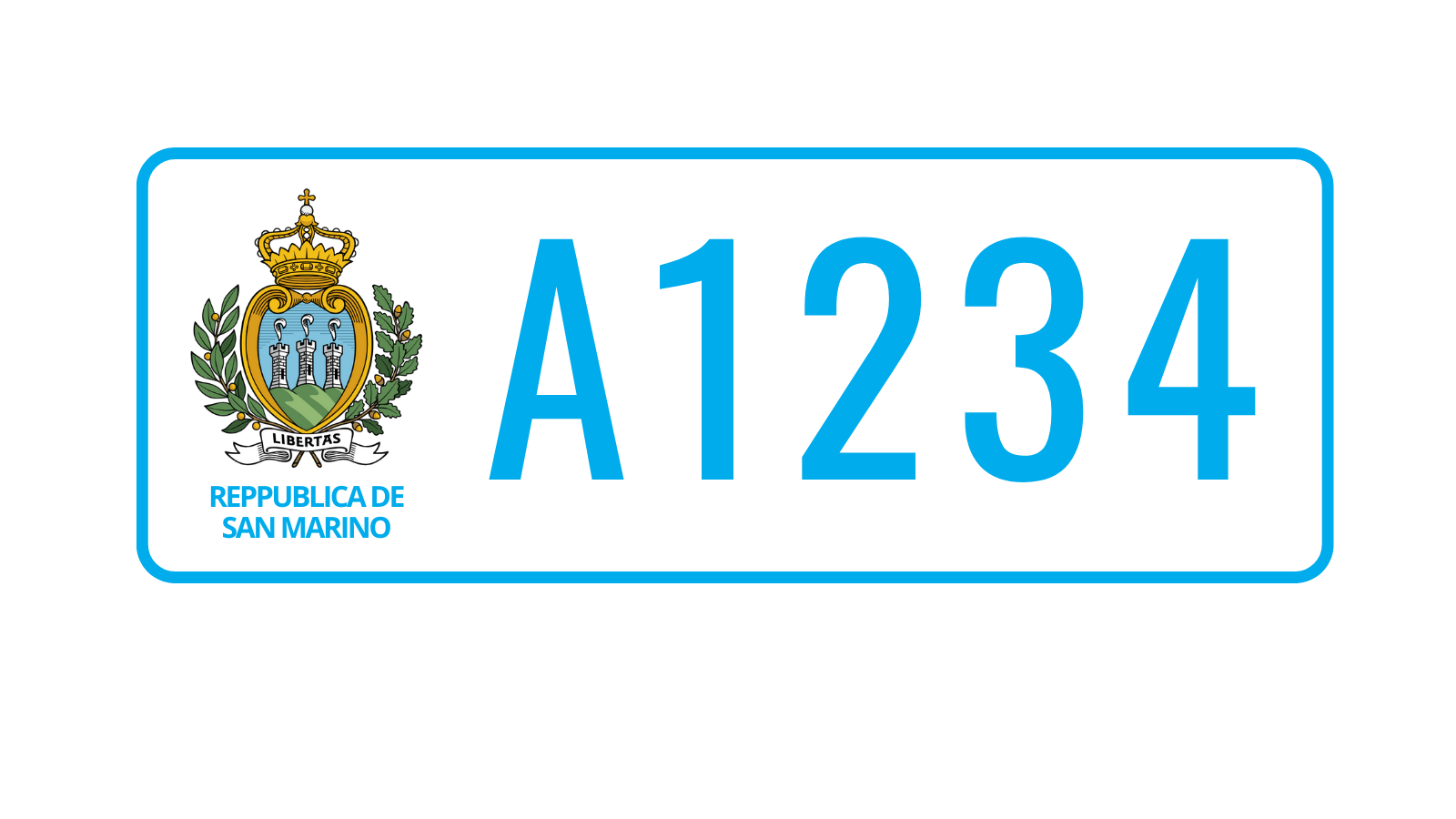 plaque immatriculation Saint-Marin plaque immatriculation Saint-Marin